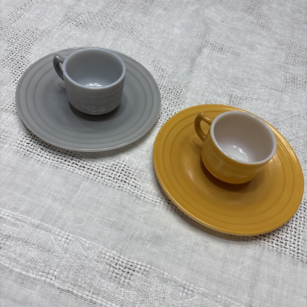 VTG Hazel Atlas "Little Hostess" Child Cups and Plates 1950's